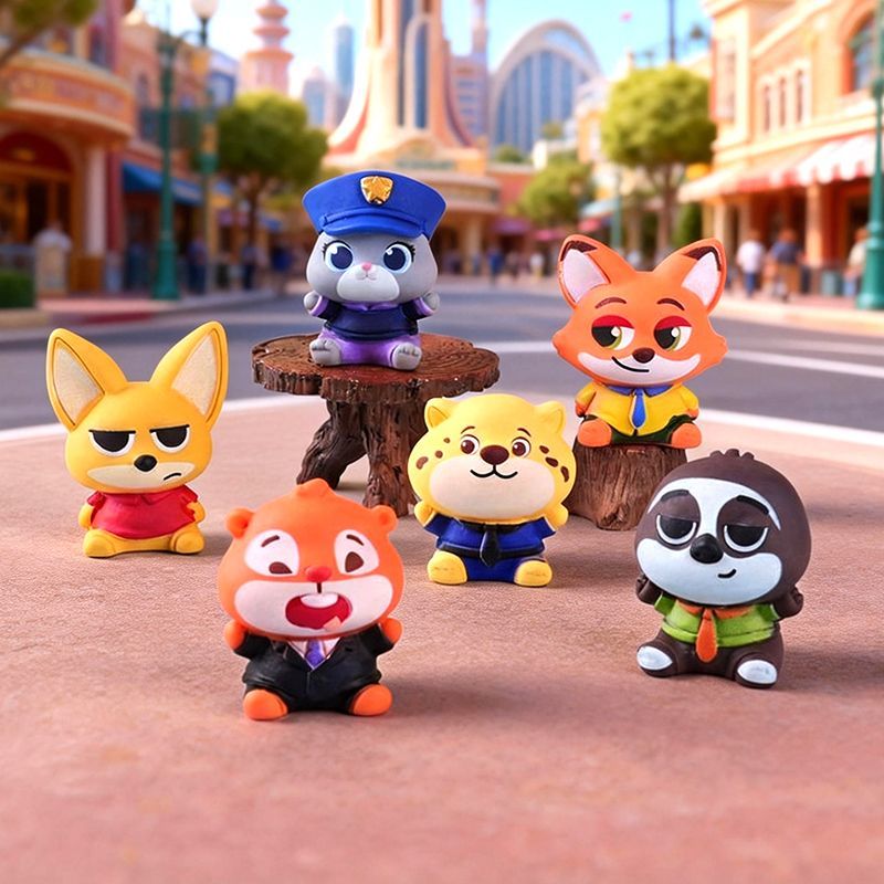 Car Accessories Etsy - Zootopia resin small figurine car dashboard