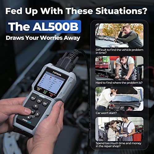 Obd2 Scanner - TOPDON AL500B 2-in-1 OBD2 Scanner &