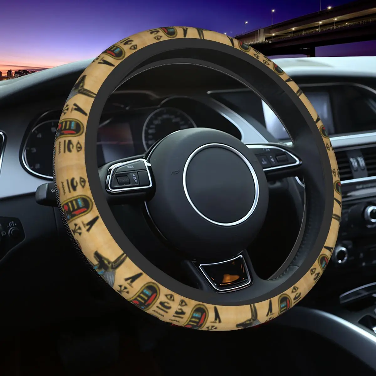 Car Accessories Egypt - 37-38 Car Steering Wheel Cover Egyptian