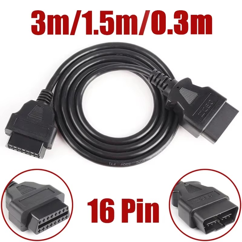 Obd2 Scanner - Car OBD Extension Cord Male To