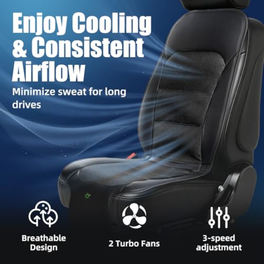 Cooling car seat cover for tru - مراجعة Leather Car Seat Cover وسعره