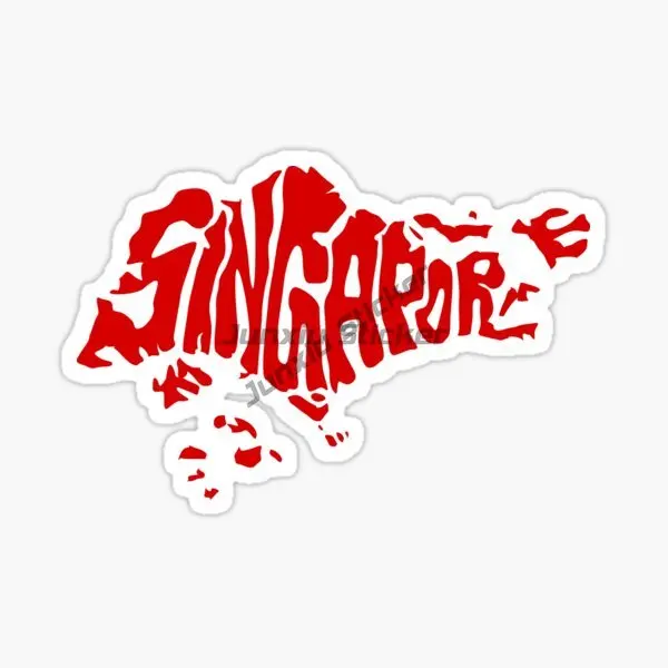 Singapore SG Flag Map Merlion  - مراجعة Car Accessories Singapore وسعره