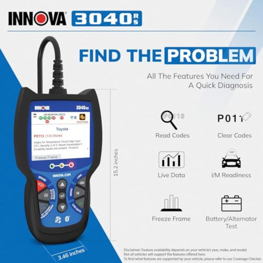 3040RS, OBD2 Scanner, Live Dat - مراجعة Obd2 Scanner وسعره