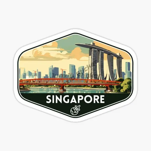 Singapore Flag Map Merlion Sce - مراجعة Car Accessories Singapore وسعره