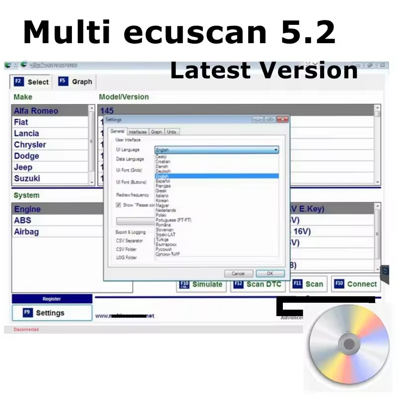 Latest Multiecuscan V5.2 Regis - مراجعة Obd2 Scanner وسعره