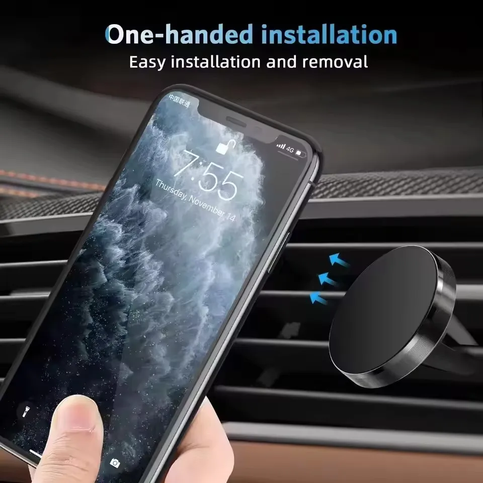 Magnetic Car Phone Holder Moun - مراجعة Car Accessories Xiaomi وسعره
