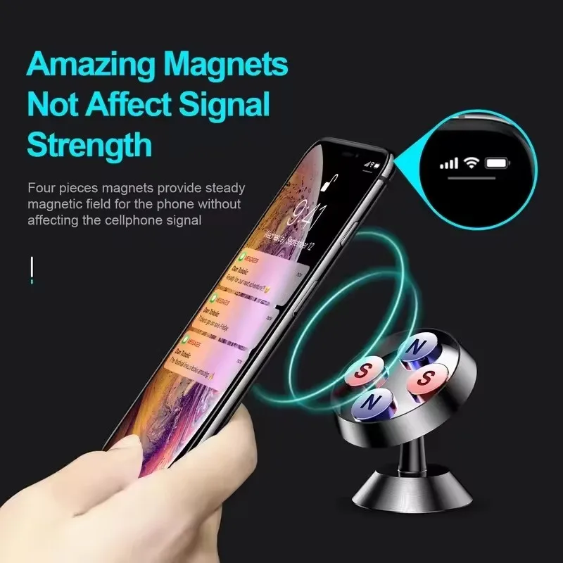 Magnetic Car Phone Holder Magn - مراجعة Car Accessories Xiaomi وسعره
