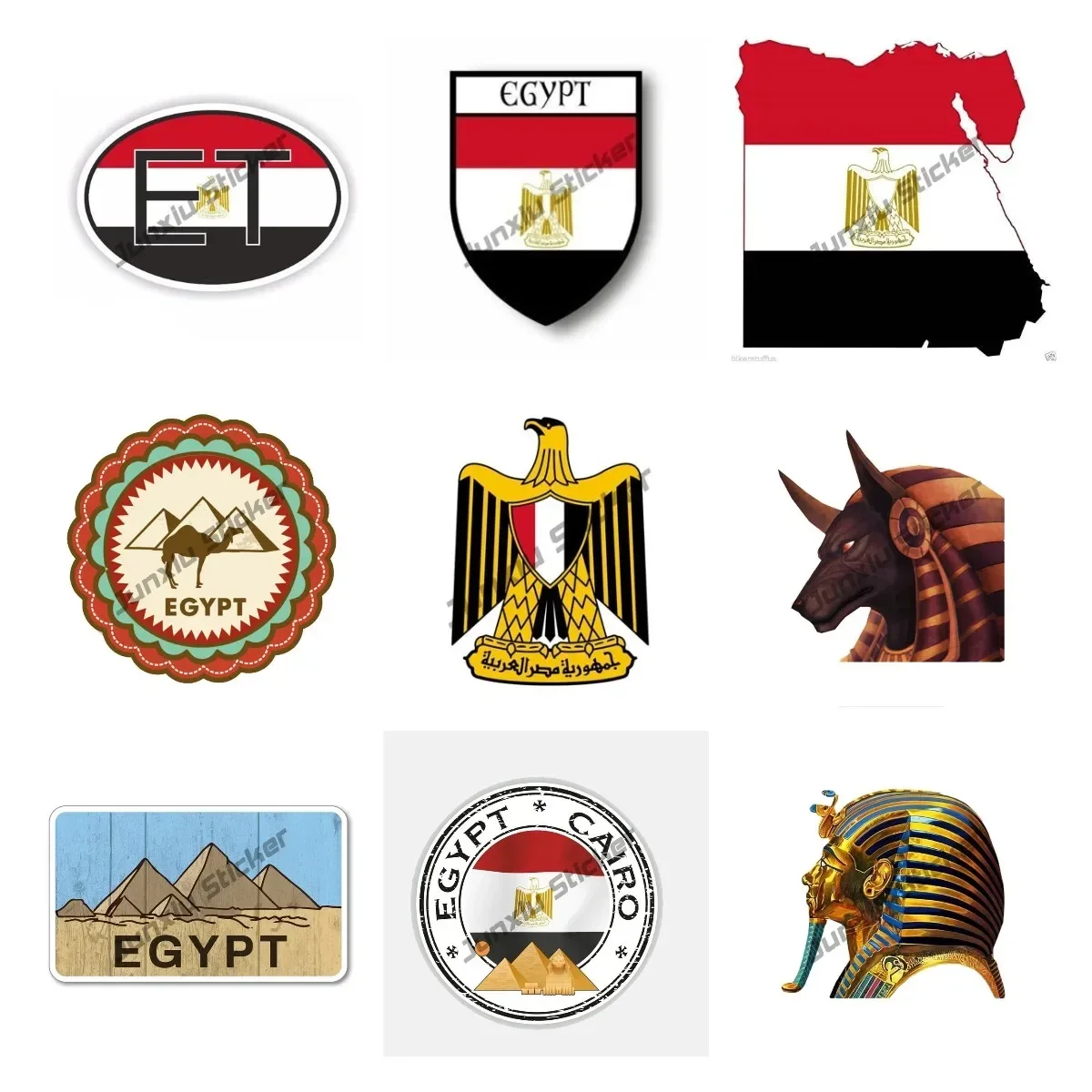 Egypt Flag Decal Sticker Egypt - مراجعة Car Accessories Egypt وسعره