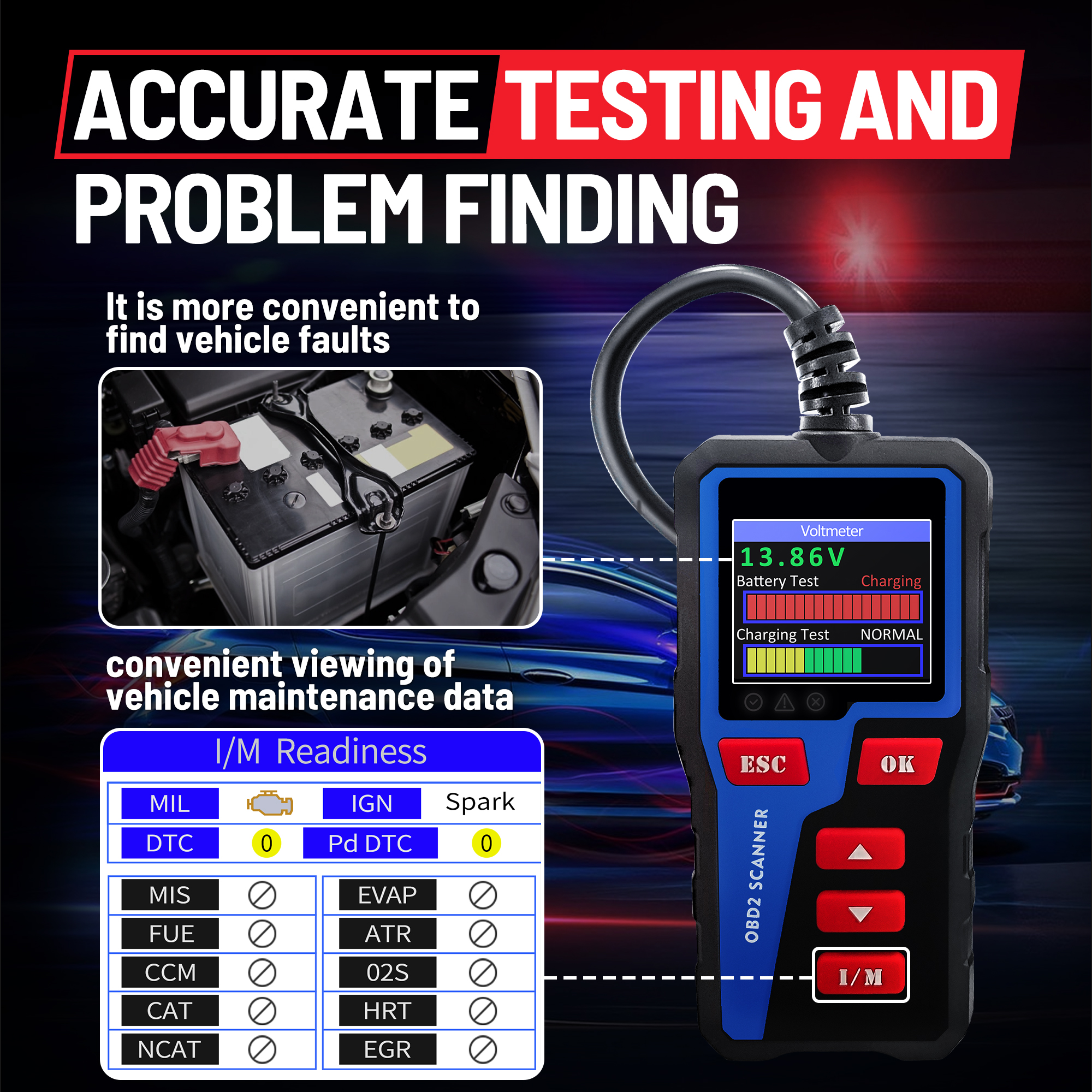 Forbell OBD2 Scanner with 2.36 - مراجعة Obd2 Scanner وسعره