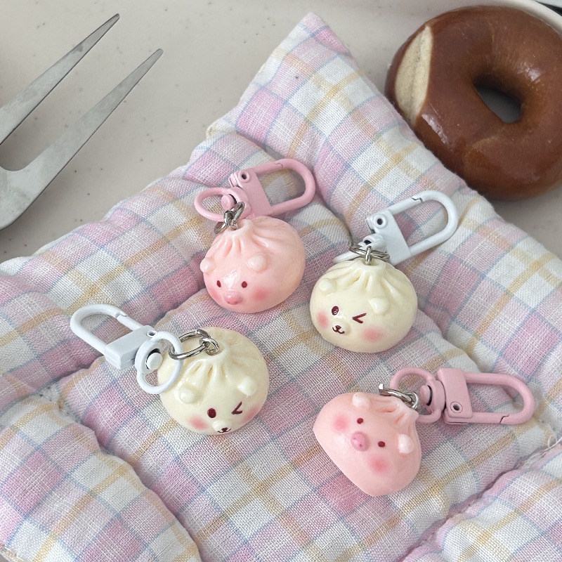 Kawaii Mini Steamed Bun Keycha - مراجعة Car Accessories Bunnings وسعره