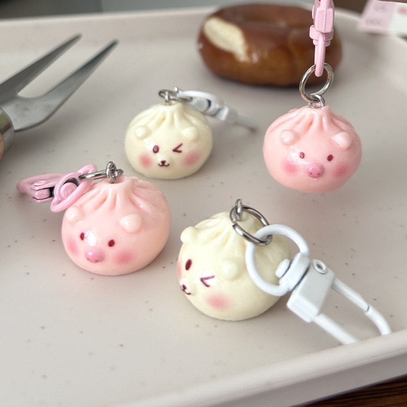 Kawaii Mini Steamed Bun Keycha - مراجعة Car Accessories Bunnings وسعره