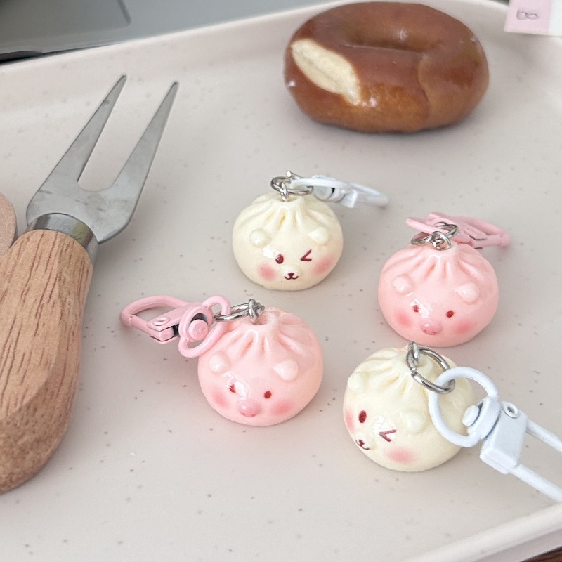 Kawaii Mini Steamed Bun Keycha - مراجعة Car Accessories Bunnings وسعره