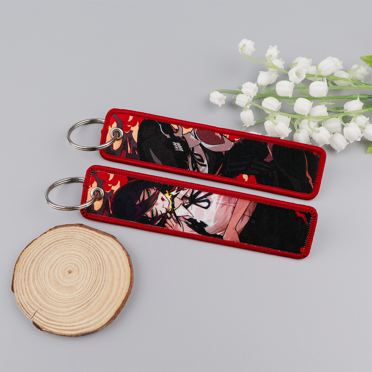 Anime Girls Embroidery Key Fob - مراجعة Car Accessories Japan وسعره