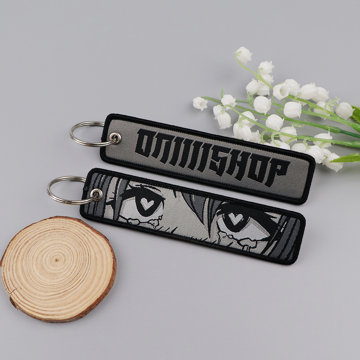 Anime Girls Embroidery Key Fob - مراجعة Car Accessories Japan وسعره