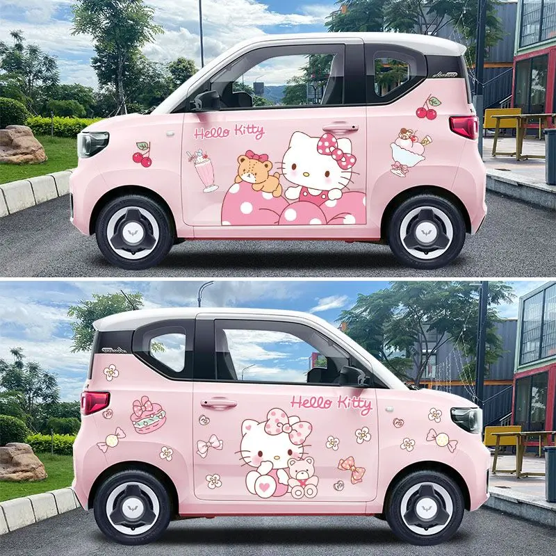 Hello Kitty Car Sticker Cover  - مراجعة Car Accessories Japan وسعره