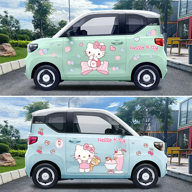 Hello Kitty Car Sticker Cover  - مراجعة Car Accessories Japan وسعره