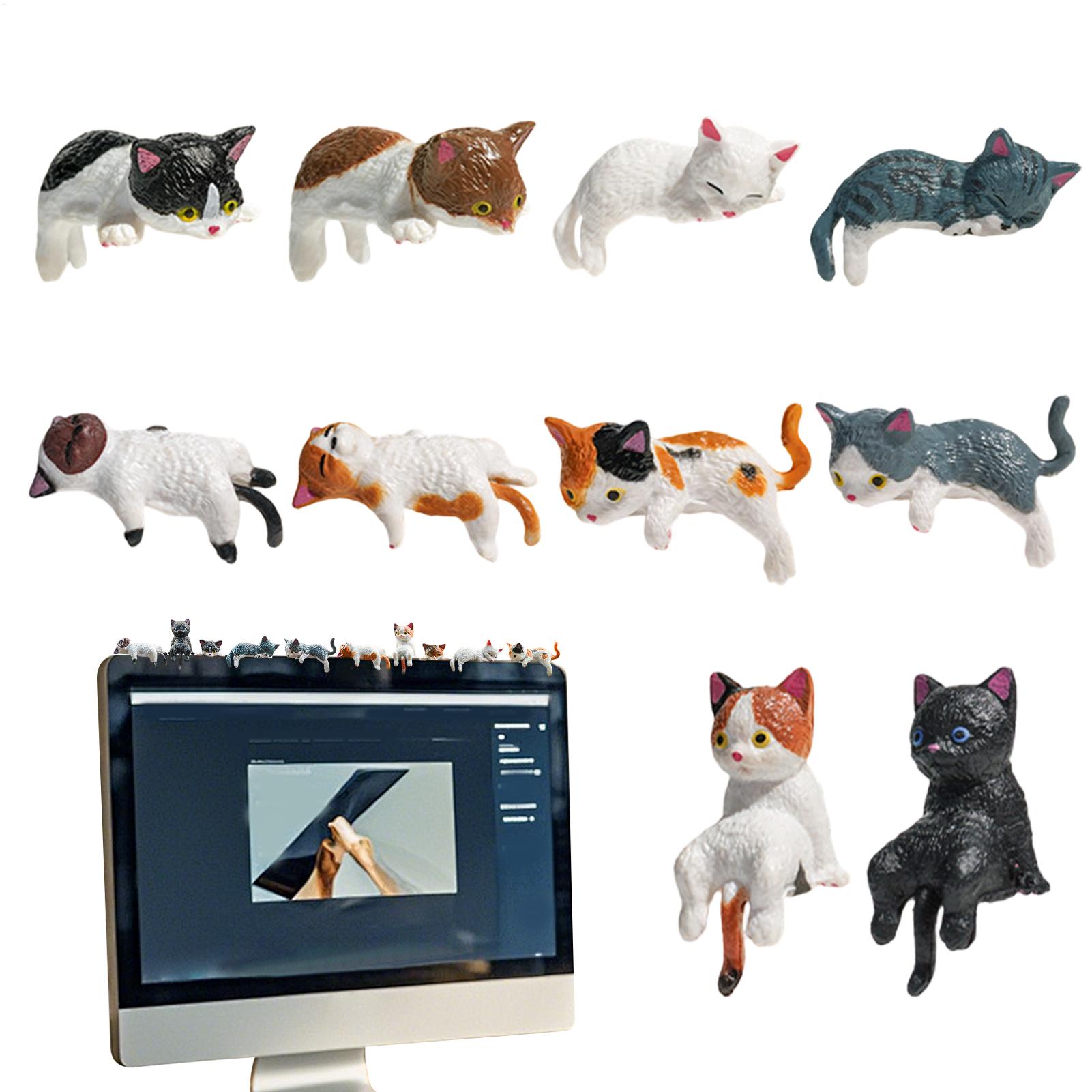 10pcs Cute Mini Cat Ornament C - مراجعة Car Accessories In India وسعره