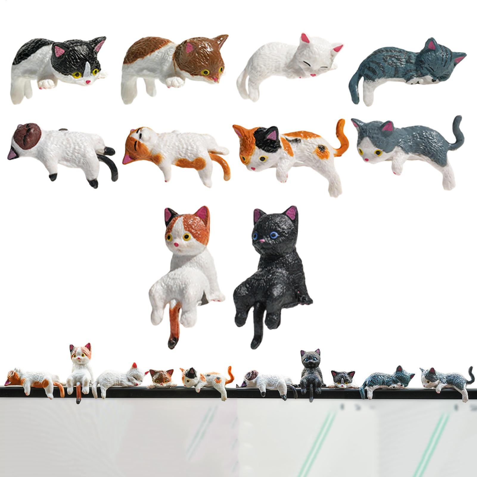 10pcs Cute Mini Cat Ornament C - مراجعة Car Accessories In India وسعره