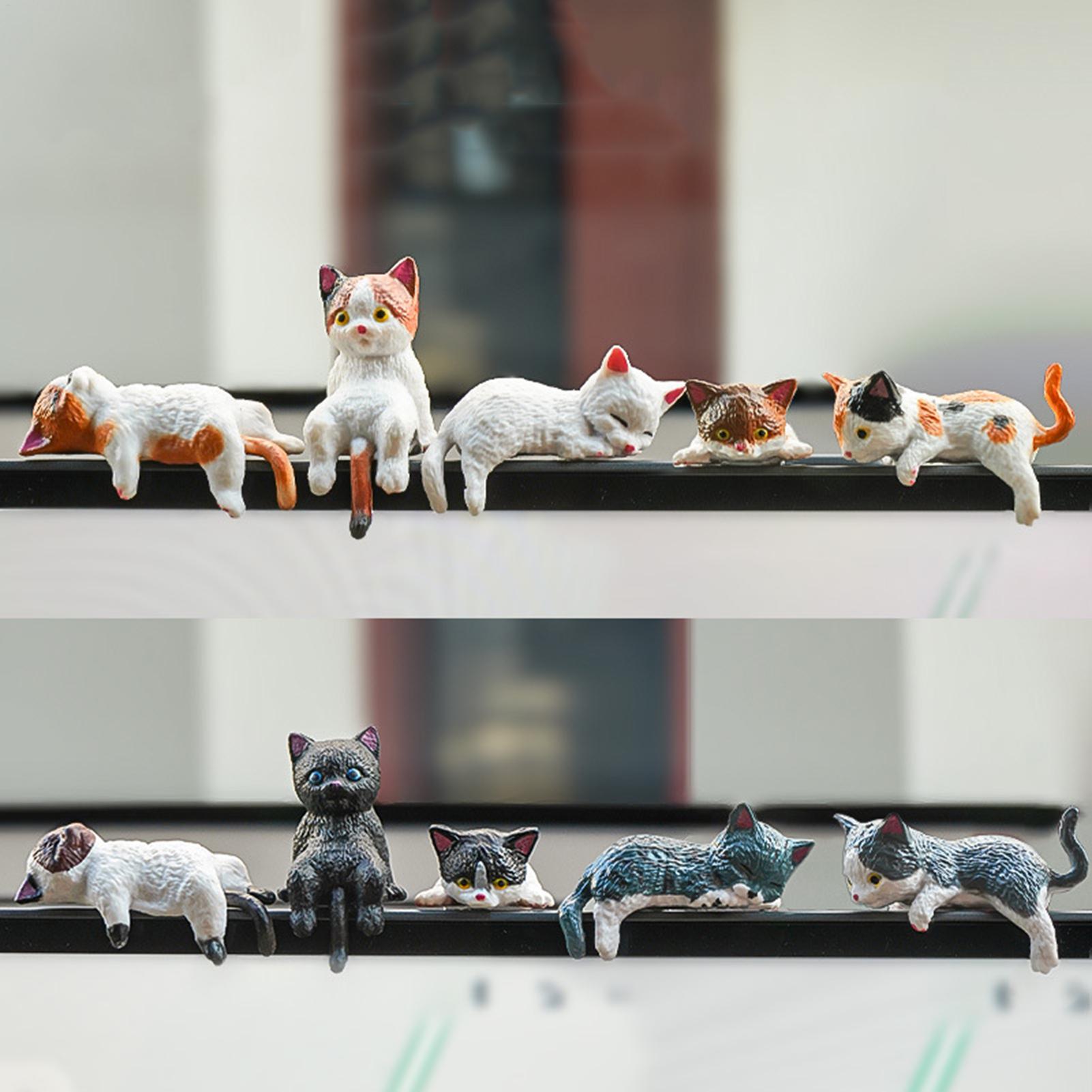 10pcs Cute Mini Cat Ornament C - مراجعة Car Accessories In India وسعره