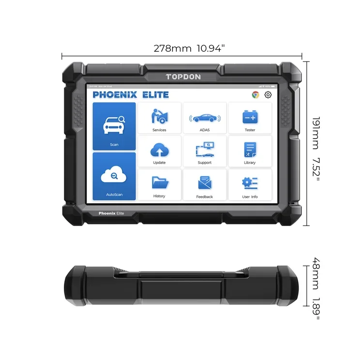 TOPDON PHOENIX ELITE Car Ecu U - مراجعة Obd2 Scanner وسعره