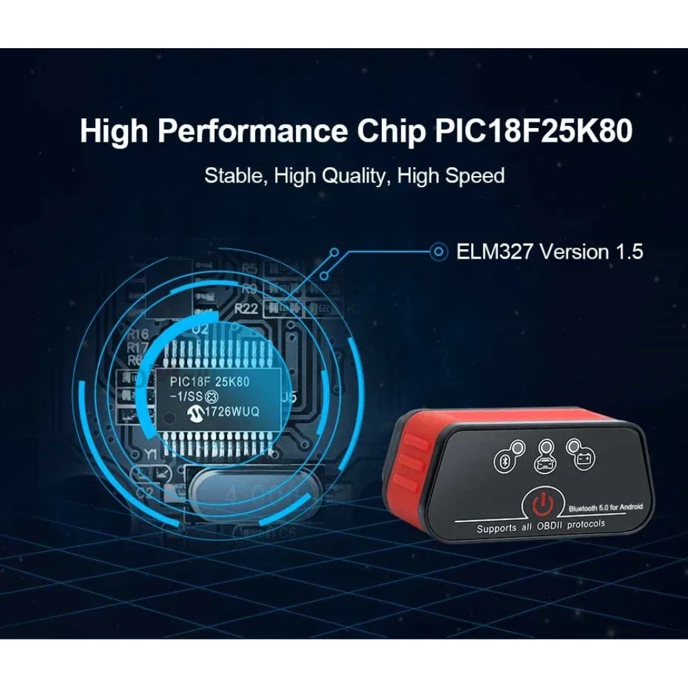 KW903 ELM327 V1 5 Bluetooth 5. - مراجعة Obd2 Scanner وسعره