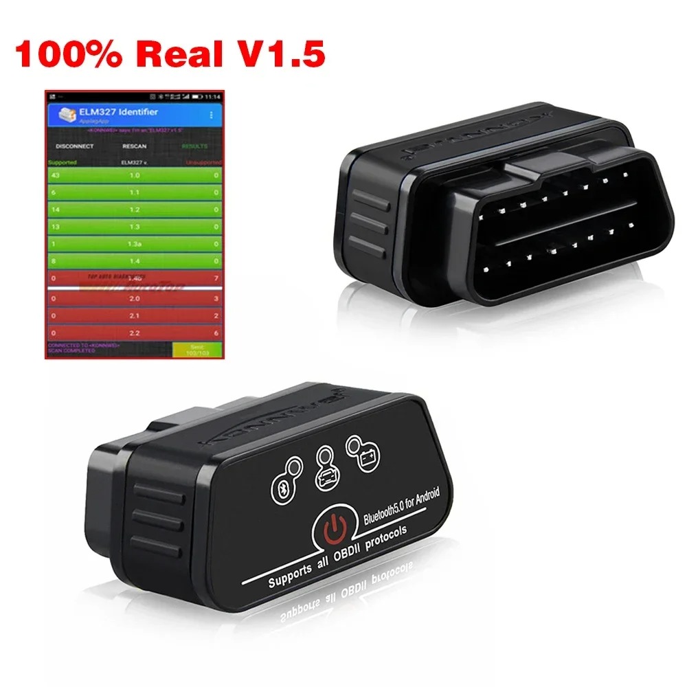 KW903 ELM327 V1 5 Bluetooth 5. - مراجعة Obd2 Scanner وسعره
