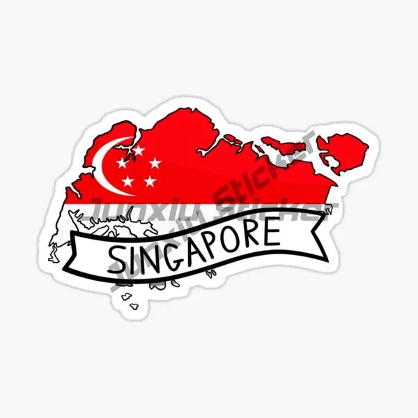 Singapore Flag Map Lion Creati - مراجعة Car Accessories Singapore وسعره