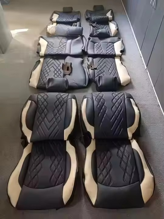 Factory Luxury Full Set Leathe - مراجعة Leather Car Seat Cover وسعره