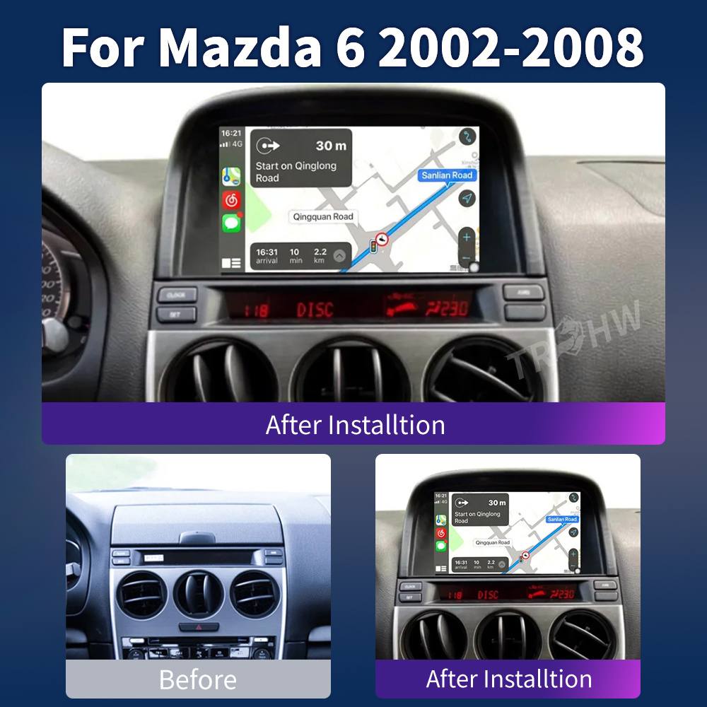 Car Radio for Mazda 6 2004-201 - مراجعة Car Accessories In India وسعره