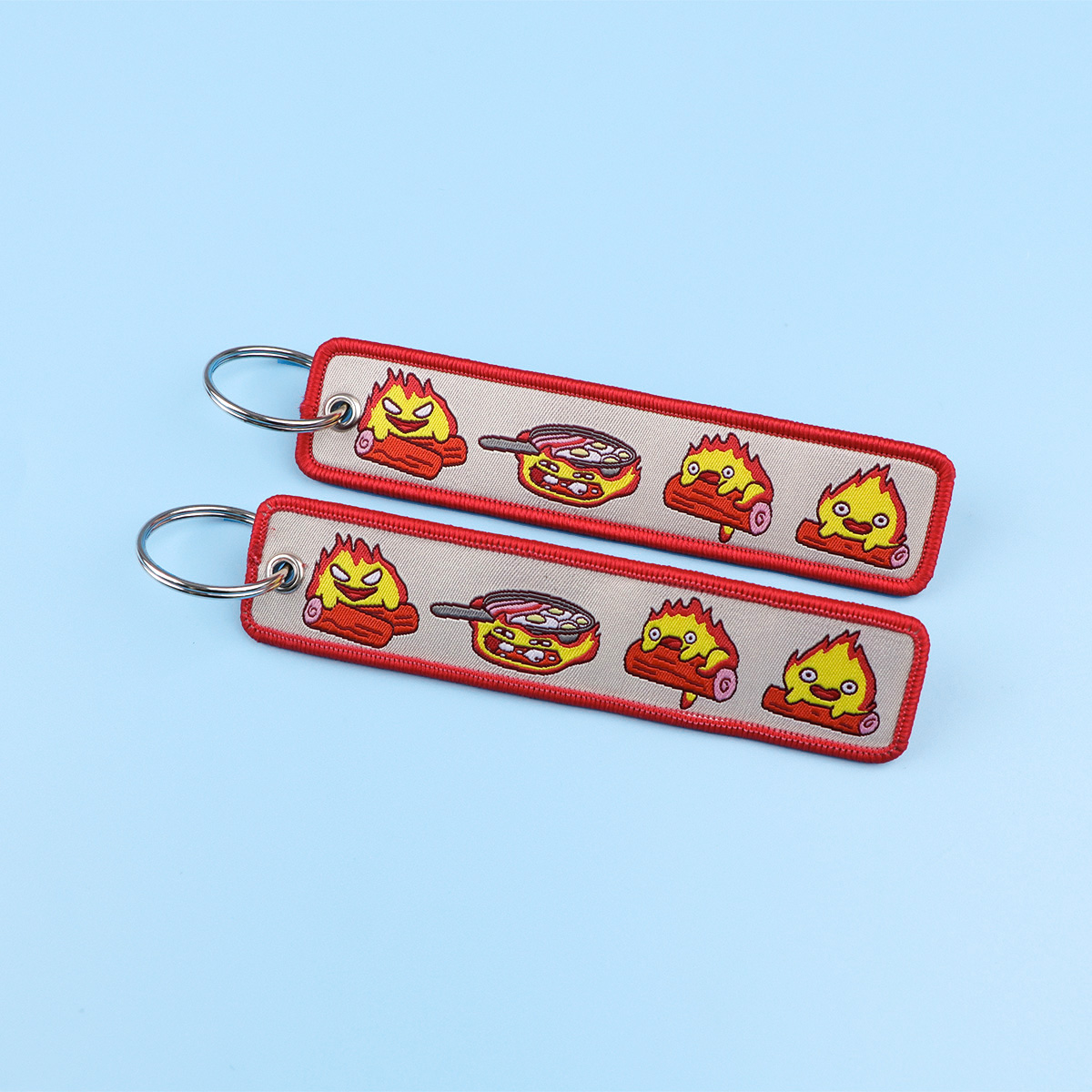 Anime Fire Embroidery Key Fobs - مراجعة Car Accessories Japan وسعره