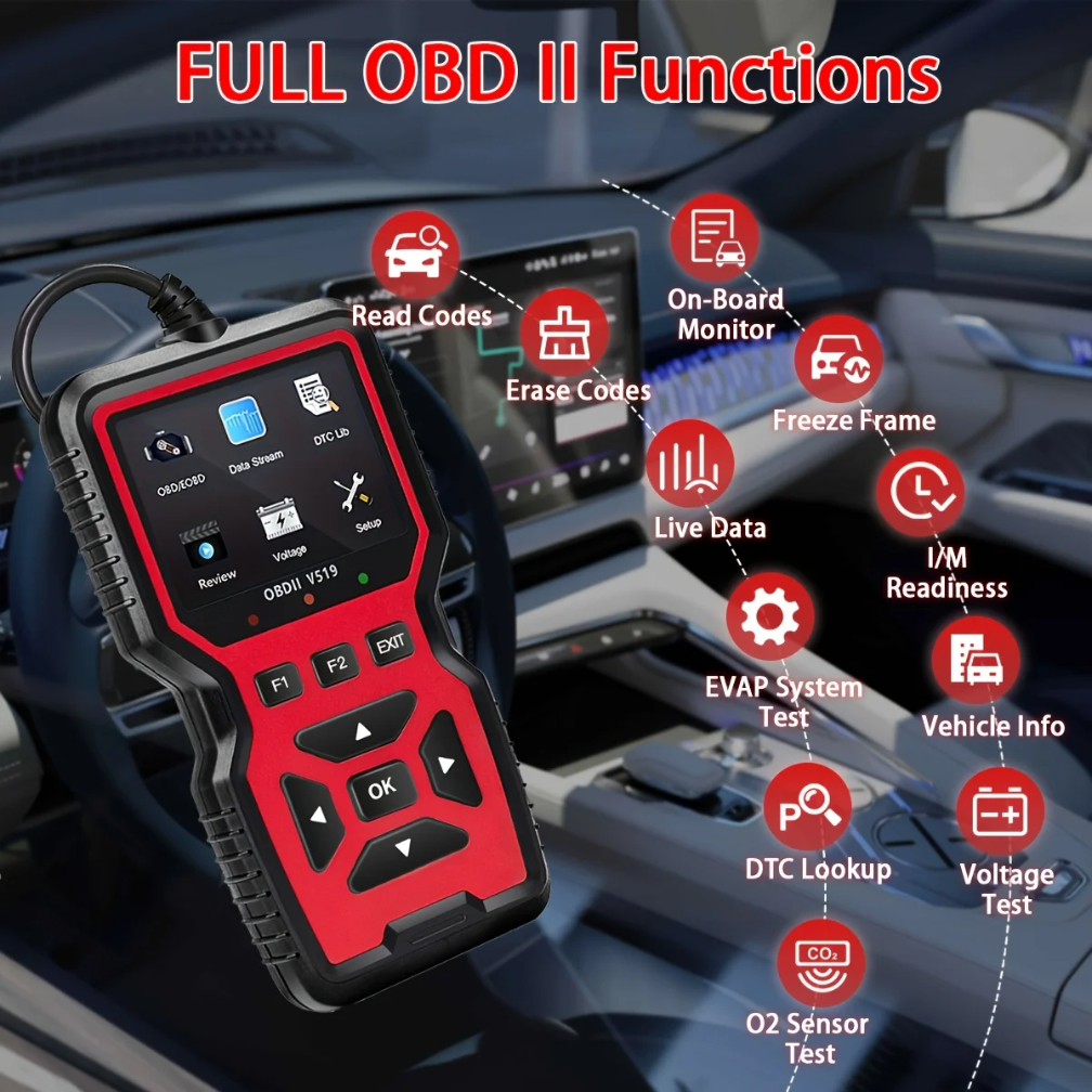 V519 V539 Professional OBD2 Sc - مراجعة Obd2 Scanner وسعره
