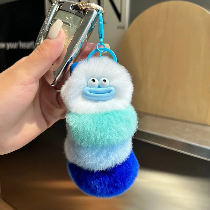 Funny Plush Caterpillar Keycha - مراجعة Car Accessories Japan وسعره