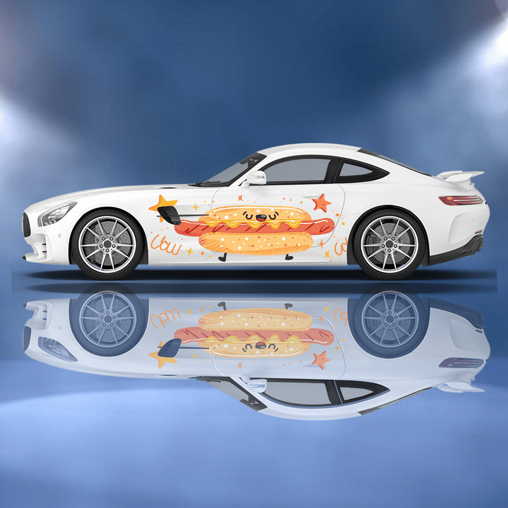 Funny Cartoon Hot Dog Bun Car  - مراجعة Car Accessories Bunnings وسعره