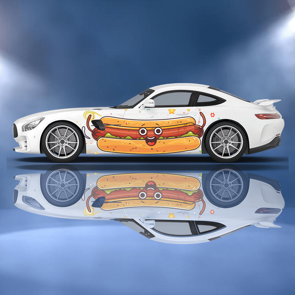 Funny Cartoon Hot Dog Bun Car  - مراجعة Car Accessories Bunnings وسعره