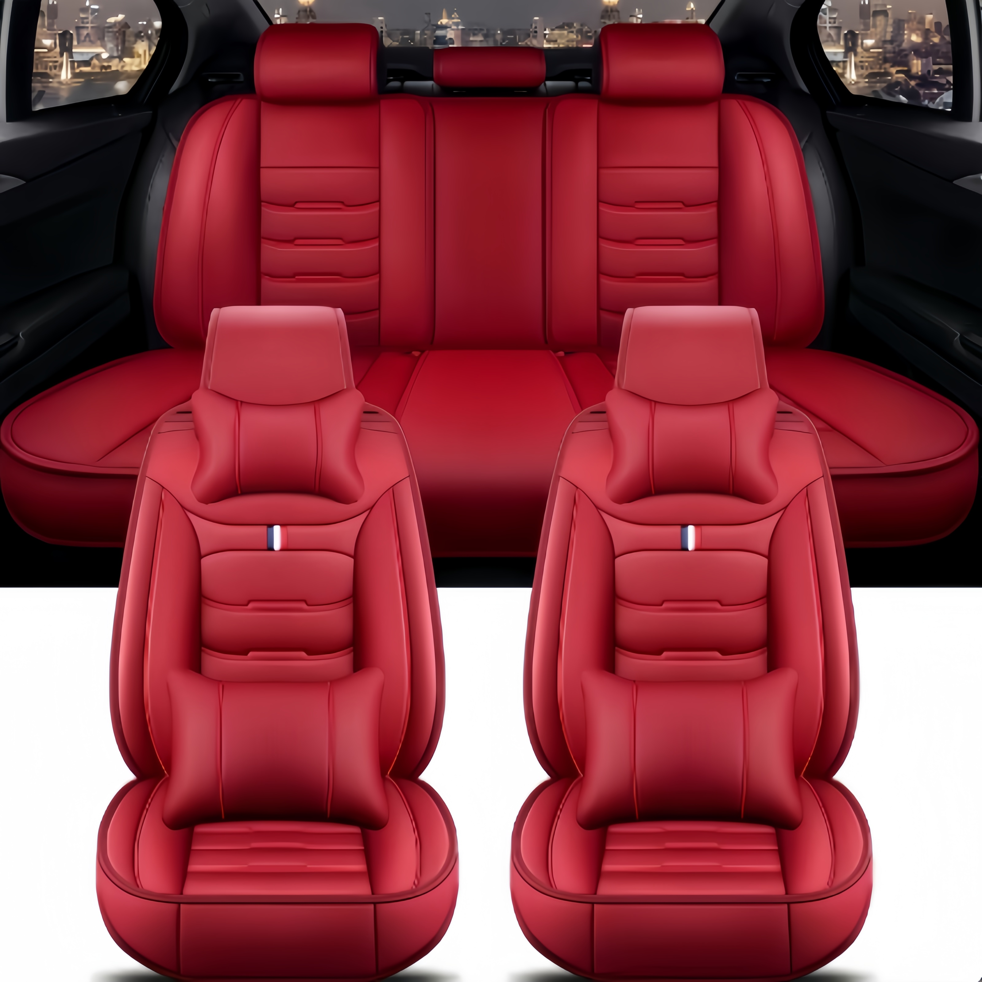 Seat Covers Pu Leather Car Sea - مراجعة Leather Car Seat Cover وسعره