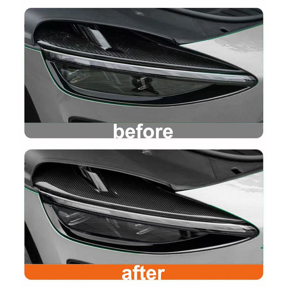 2 Pcs Carbon Fiber Pattern Lam - مراجعة Car Accessories Xiaomi وسعره