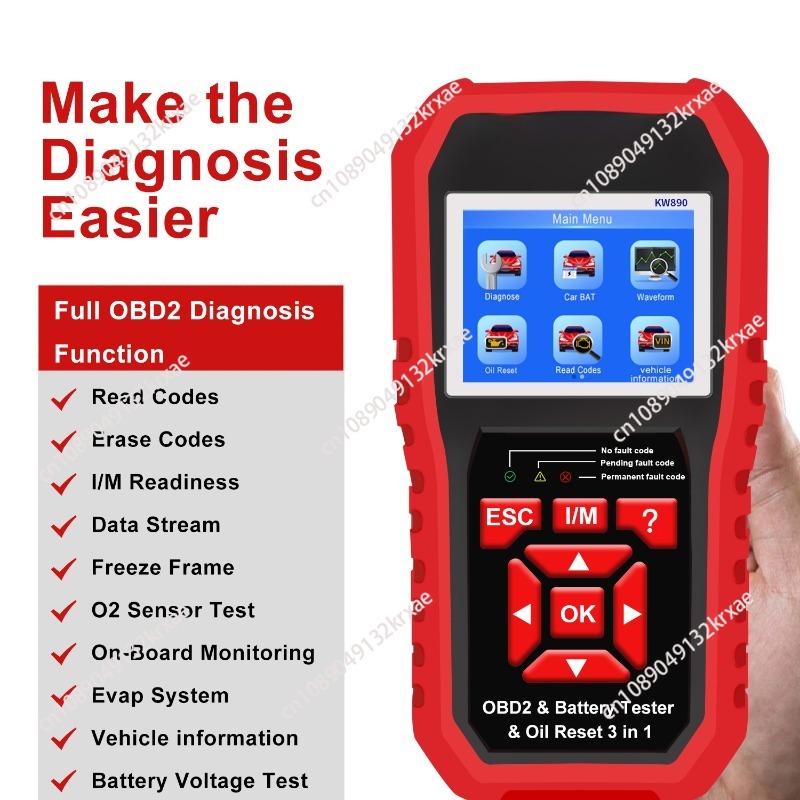 Suitable For KONNWEI KW890 Car - مراجعة Obd2 Scanner وسعره
