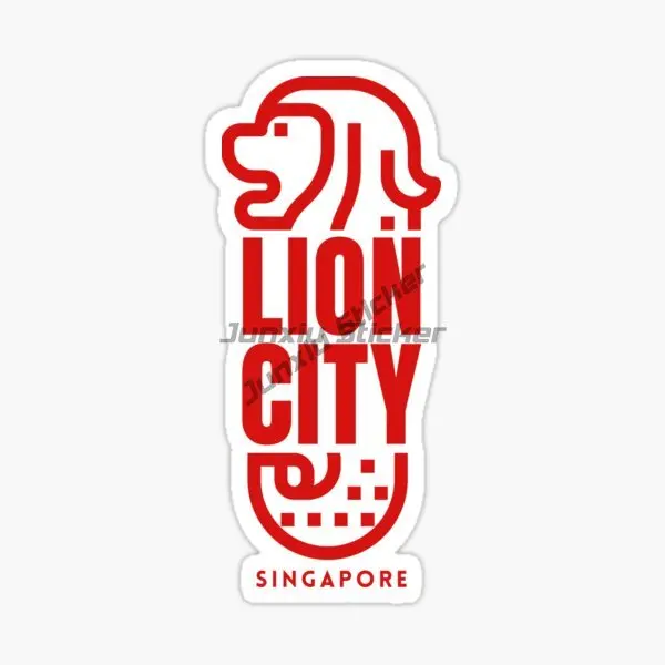 Singapore Flag Merlion Scenery - مراجعة Car Accessories Singapore وسعره