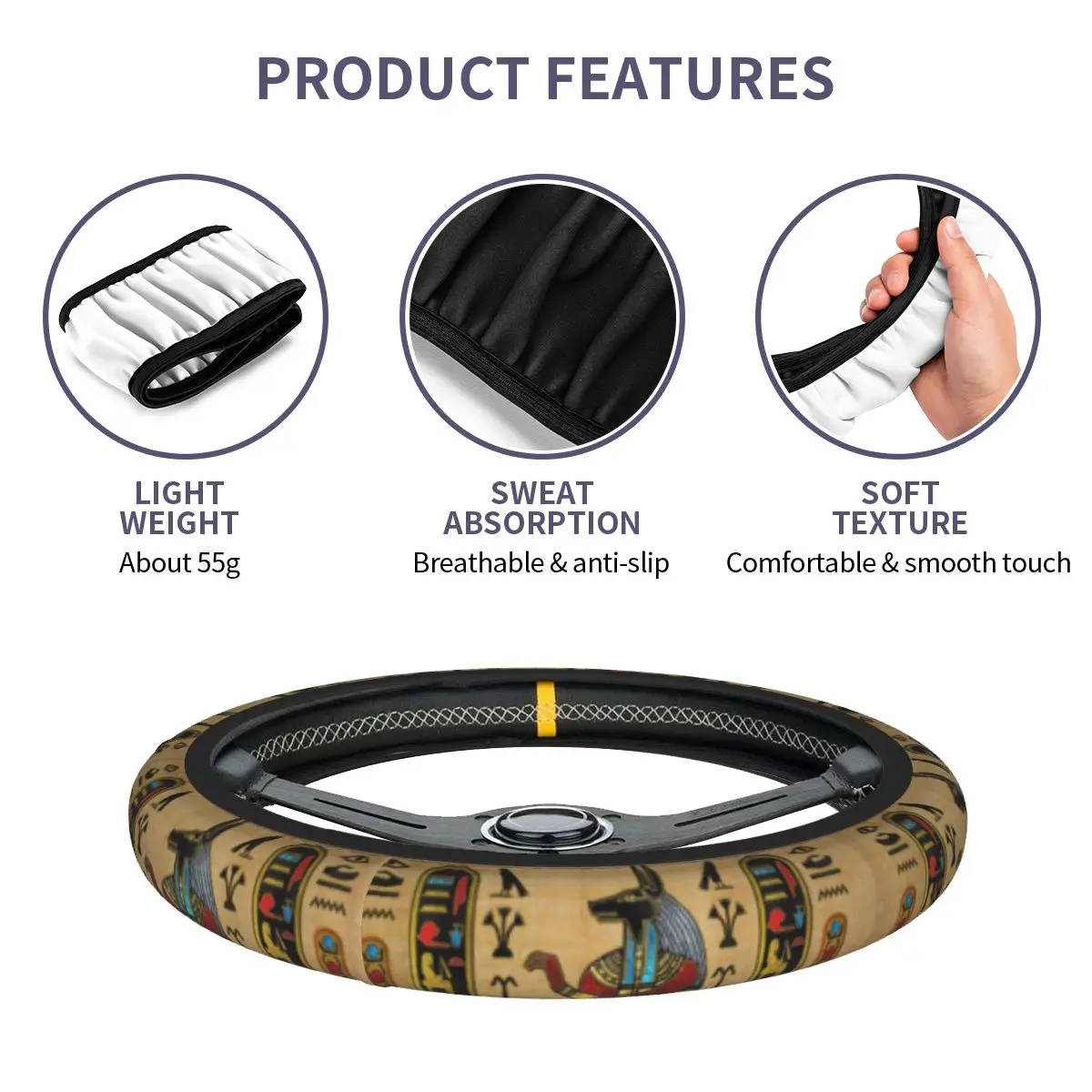 37-38 Car Steering Wheel Cover - مراجعة Car Accessories Egypt وسعره
