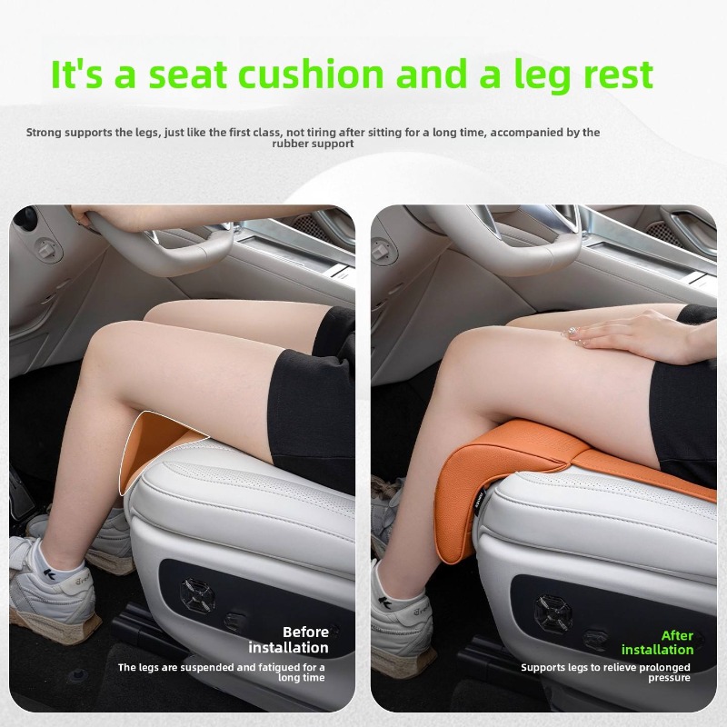 All-Season Luxury Car Leg Rest - مراجعة Leather Car Seat Cover وسعره